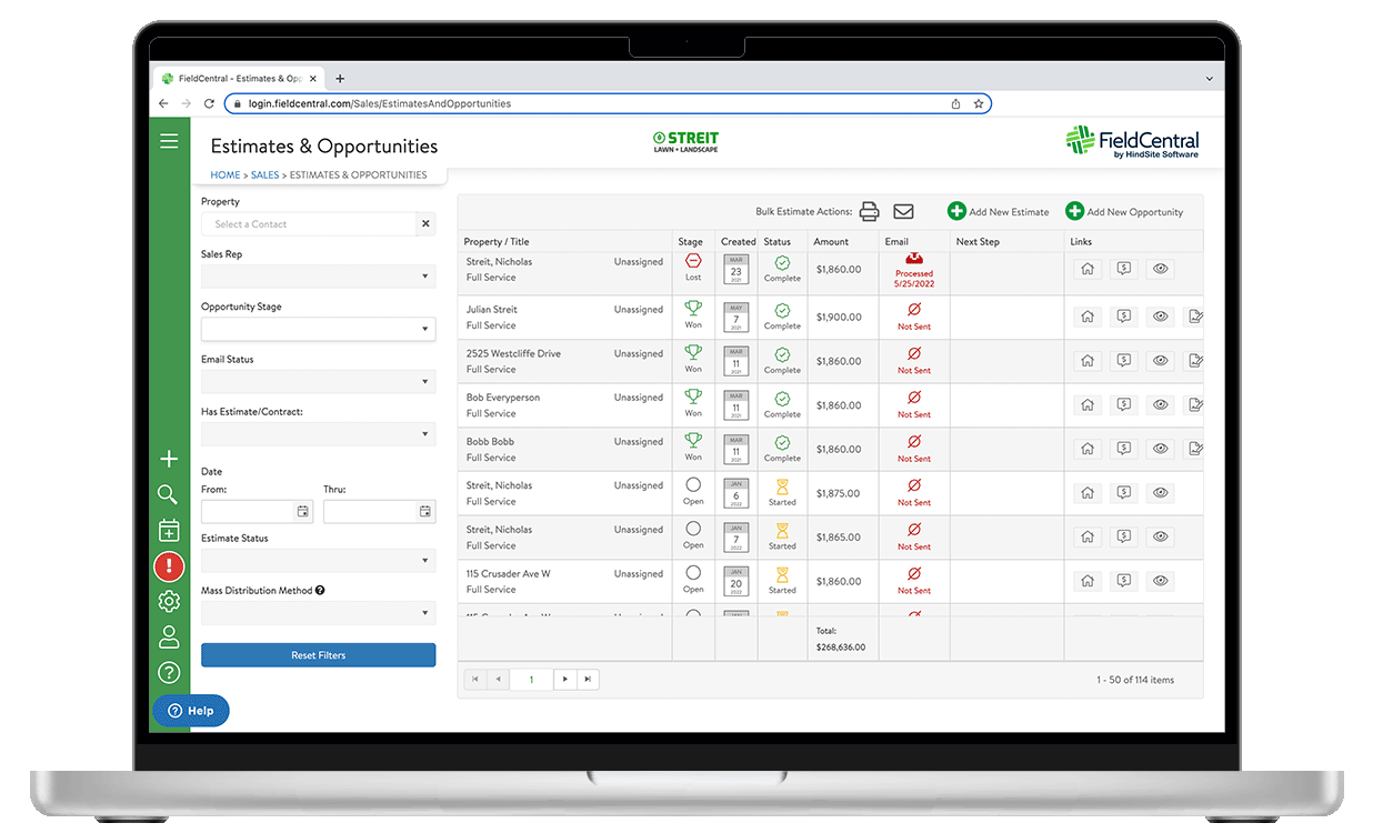 Fix_Estimate Tracking